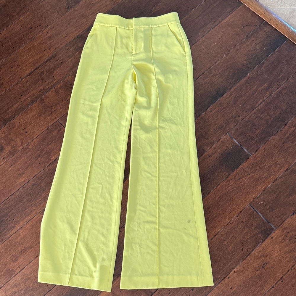 Alice + Olivia Lemon Wide-Leg Pants